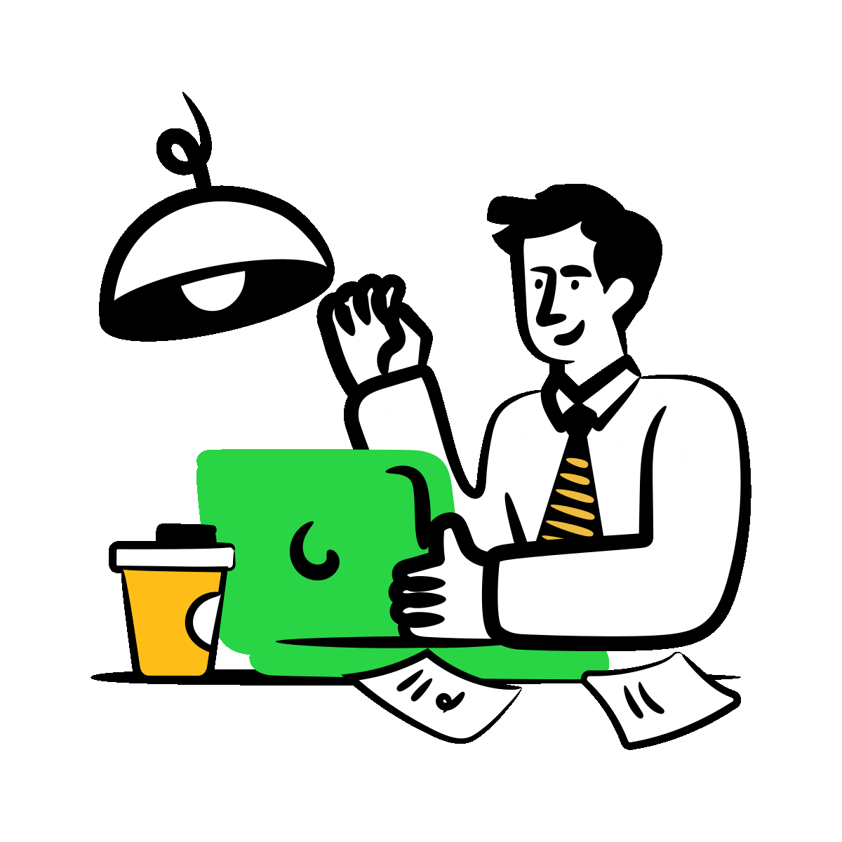 Illustration of a person using HAER